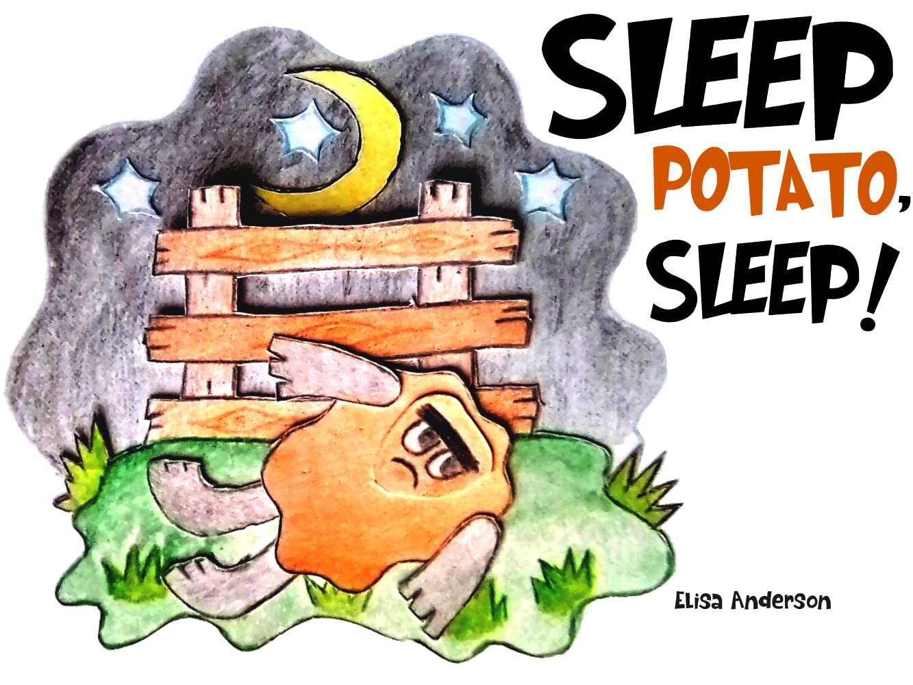 Sleep Potato, Sleep! A Picture Book for Kids Ages 3-5 years to help kids sleep at night. Illustrated with Cut-Out Colored Paper : A bedtime story to show … their Fear of the Dark (Pop Potato 2)