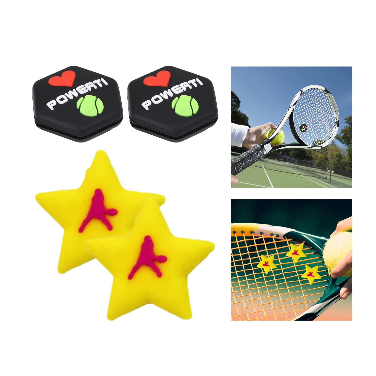 XUZHID Shock Absorbers?2Pcs Tennis Racket Shock Absorbers Replacement Silicone Racket Dampener AntiVibration Tennis Racquet Shock Absorbers