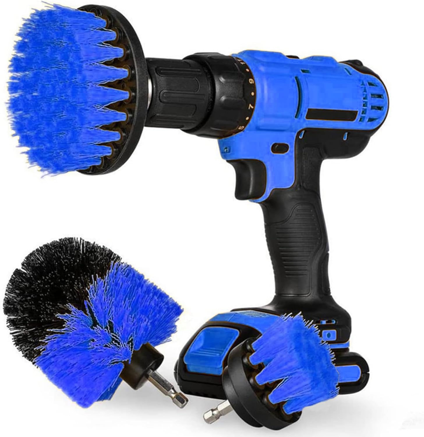 3pcs Drill Brush Attachment Set Power Scrubber Cleaning Brush, All