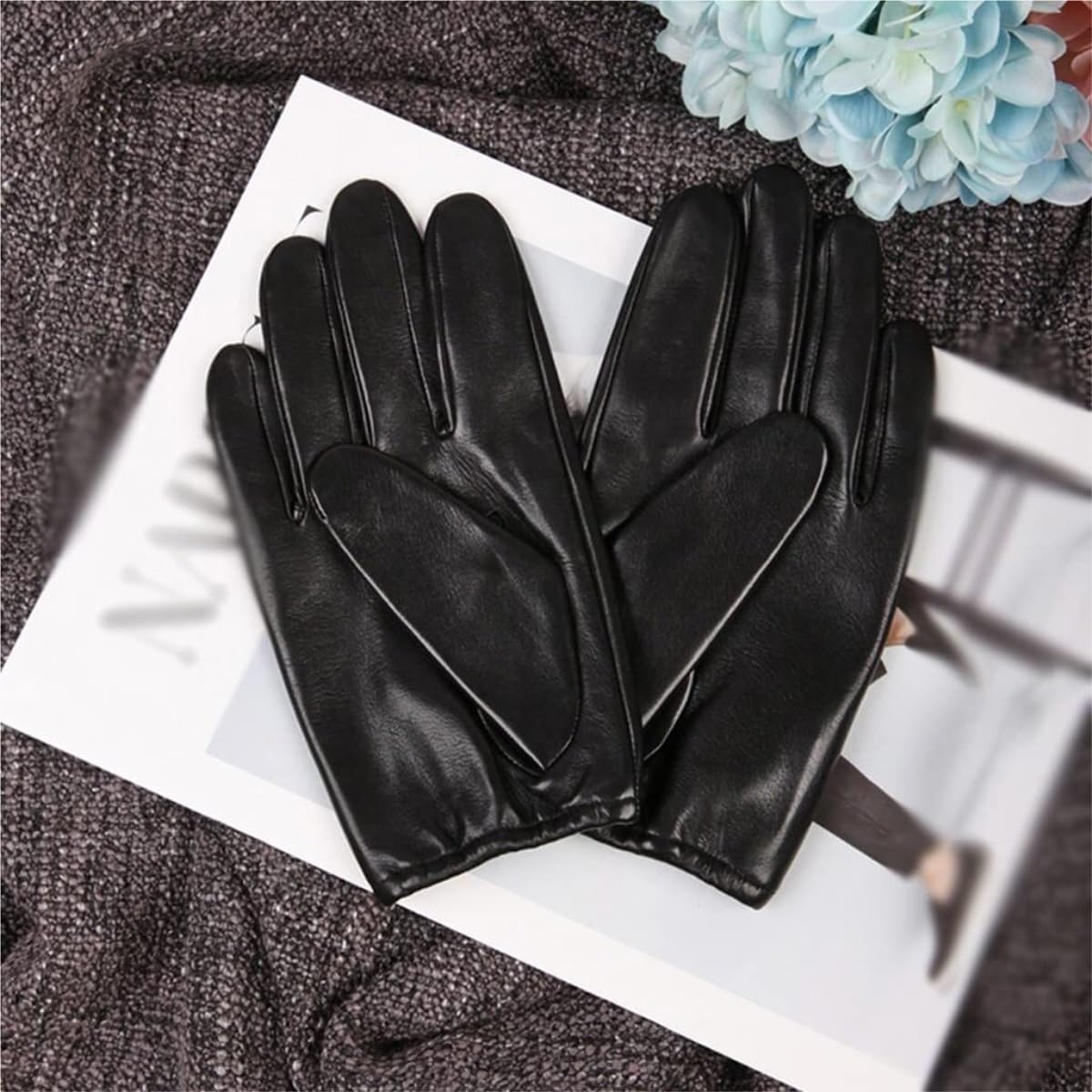 Guantes Invierno Guantes De Invierno For Hombre Más Conducción con Pantalla Táctil Dedo Completo Cálidos Terciopelo Guante Termicos