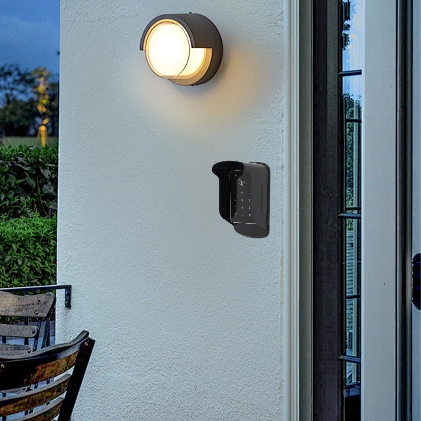 COMFOLIVING Türklingel Regenschutz - Wasserdichte Abdeckung Aus Stahl Für Video-Türklingeln