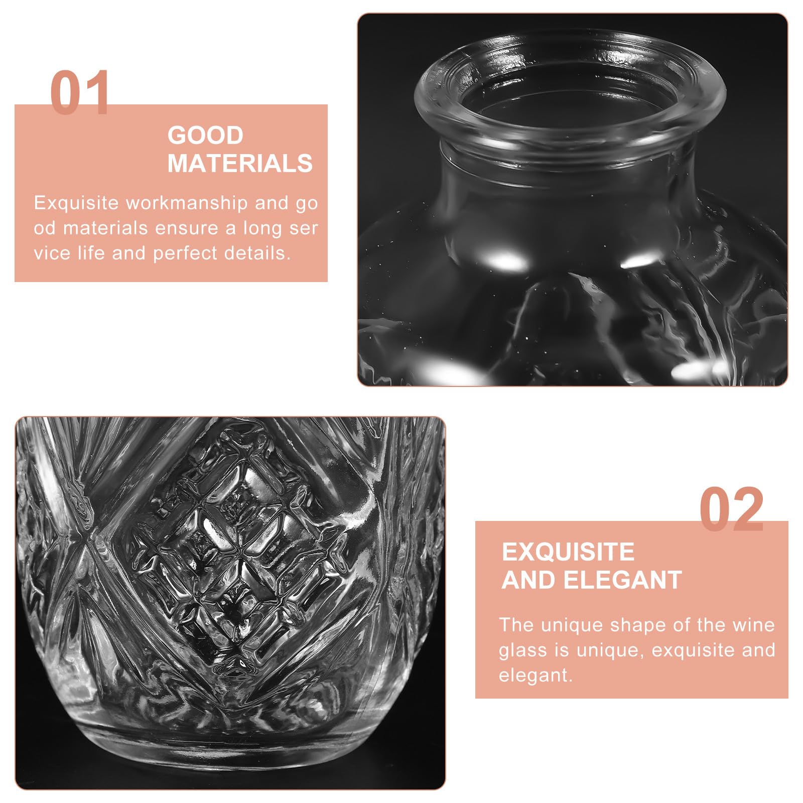 SOIMISS Juego de Vasos para Cócteles Creativos de Plástico Transparente, Taza de Bar Multifuncional para Té y Leche, Diseño Moderno para Uso en Hogar y Restaurante, Set Individual de Bebida Decorativa