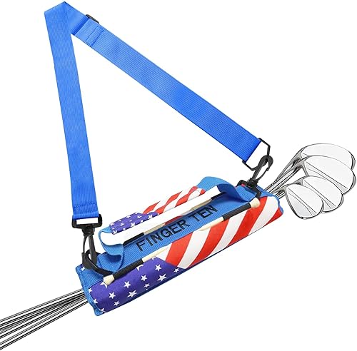 Miniatura 43 de FINGER TEN Bolsa para palos de golf, mini, ligera, para hombres, mujeres, mujeres, niños, con/sin bolsa de bola, portátil para campo de conducción