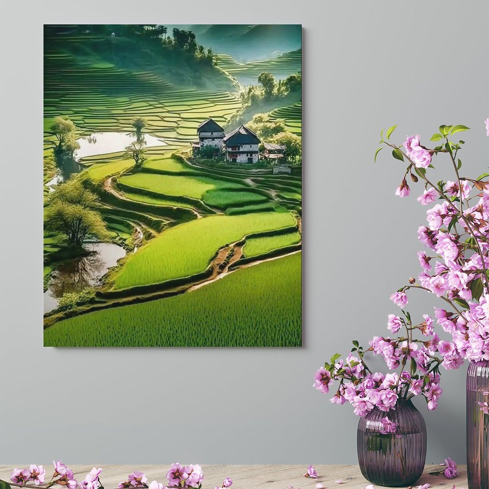 ベトナム木製 壁掛絵画 ベトナム木製 壁掛絵画 ベトナム木製 壁掛絵画