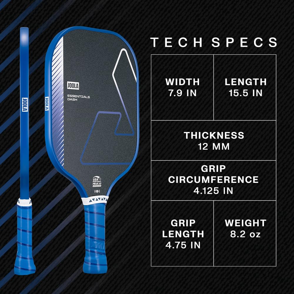 JOOLA Essentials Dash - Pagaia per pickleball, colore: Blu notte