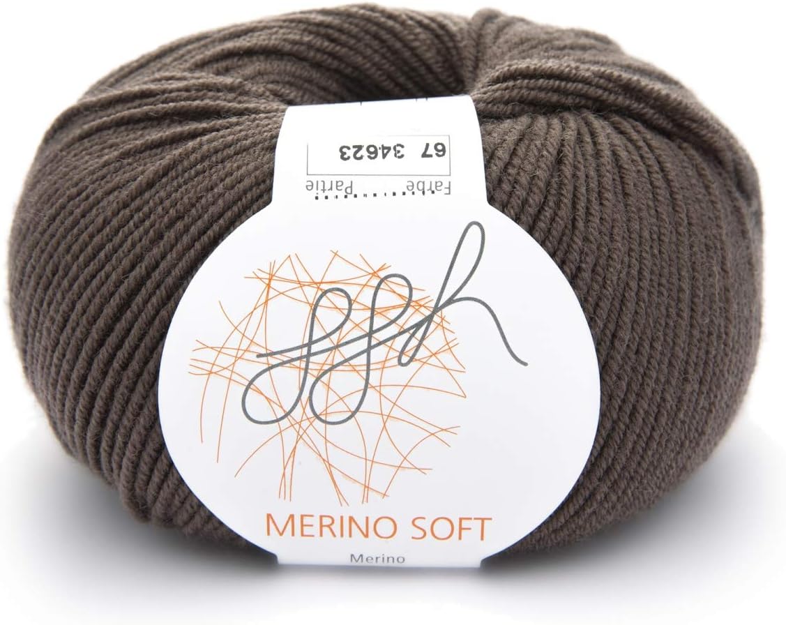 Ggh Merino Soft | Laine Mérinos (superwash) - Sans Mulesing - Pelote De 50g - Convient Au Tricot Et Au Crochet | Couleur 048 - Himmelblau