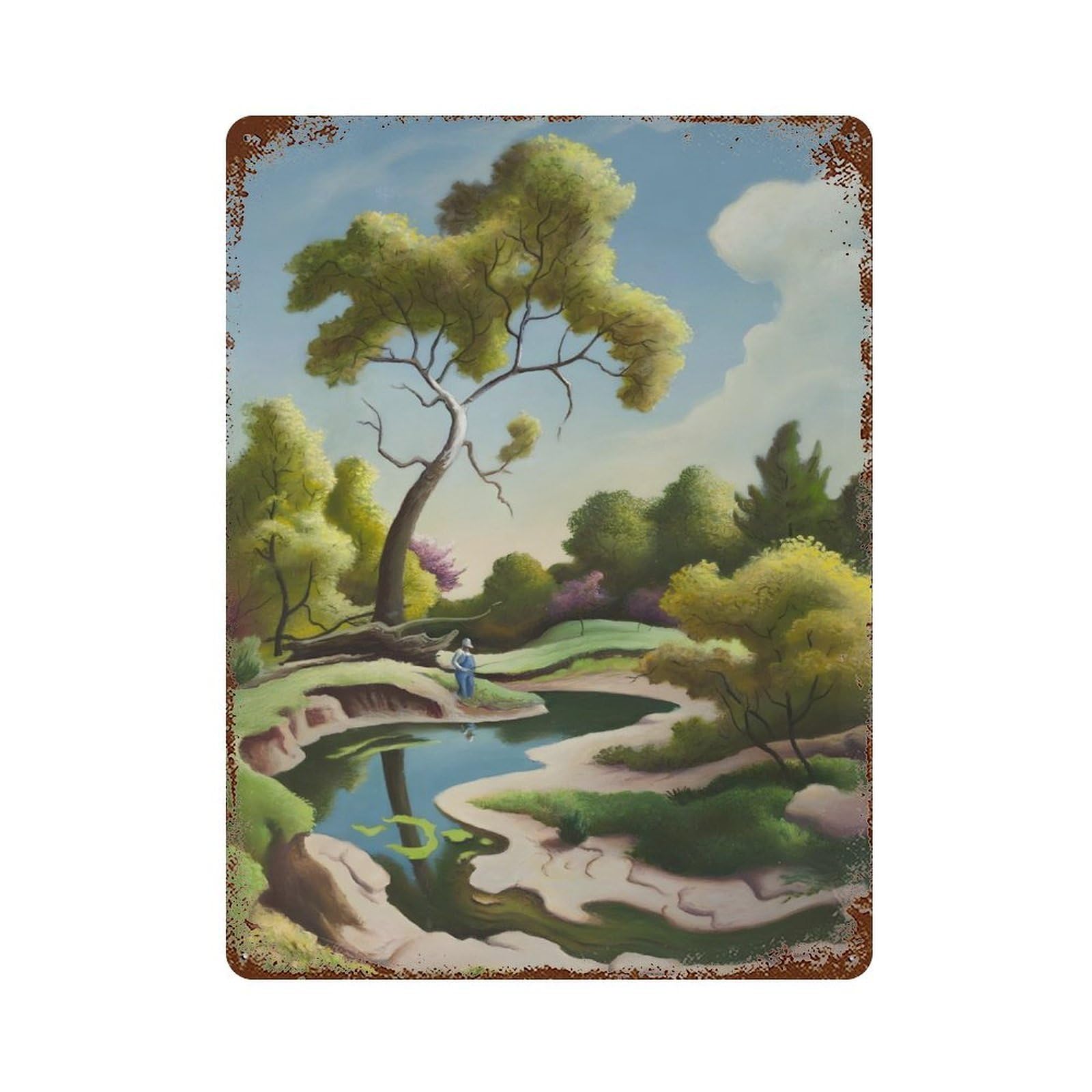 xiaoxiaoshen Thomas Hart Benton (11) Wall Decor Art Metal Tin Poster Modern Home Decor Art Home Bar Shop Decorations Vintage Sign 40x30cm
