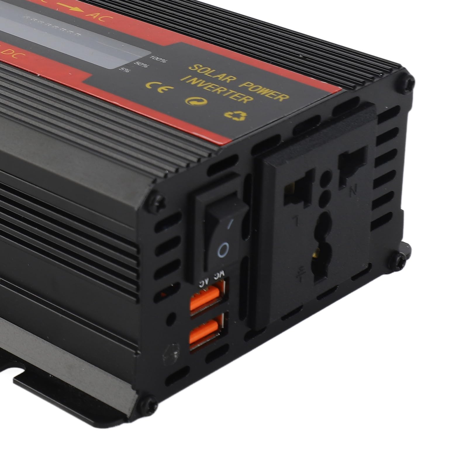 [3000W Falownika samochodu] Przetwornik Mocy 12 V do 220 V z Wyświetlaczem LCD i aluminiową skorupą Premium na Laptopy, Lodówki i Elektroniki