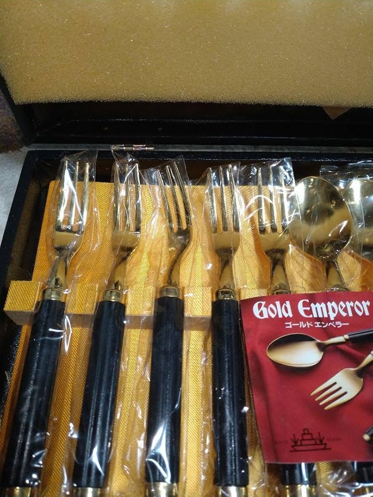 Amazon | ゴールドエンペラー カトラリーセット 金 スプーン