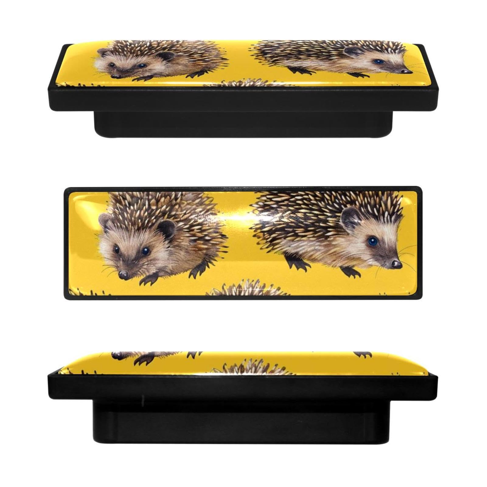 Boutons d'armoire de cuisine poignée de tiroir rectangulaire placard hérisson lot de 4