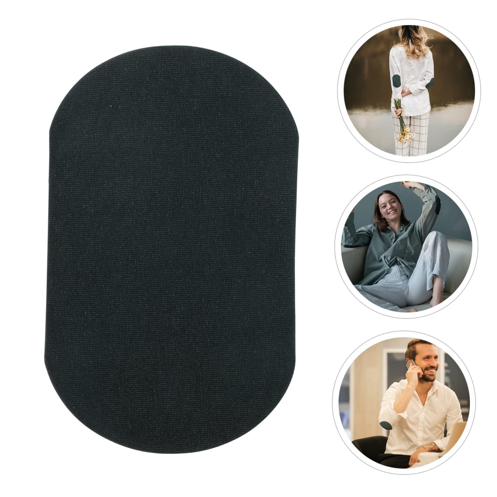 VILLCASE 70piezas Parche De Termoadhesivo Ovalado Para Ropa Para Reparación De Jeans y Suéteres De Usar y Personalizable Para y Rodillas