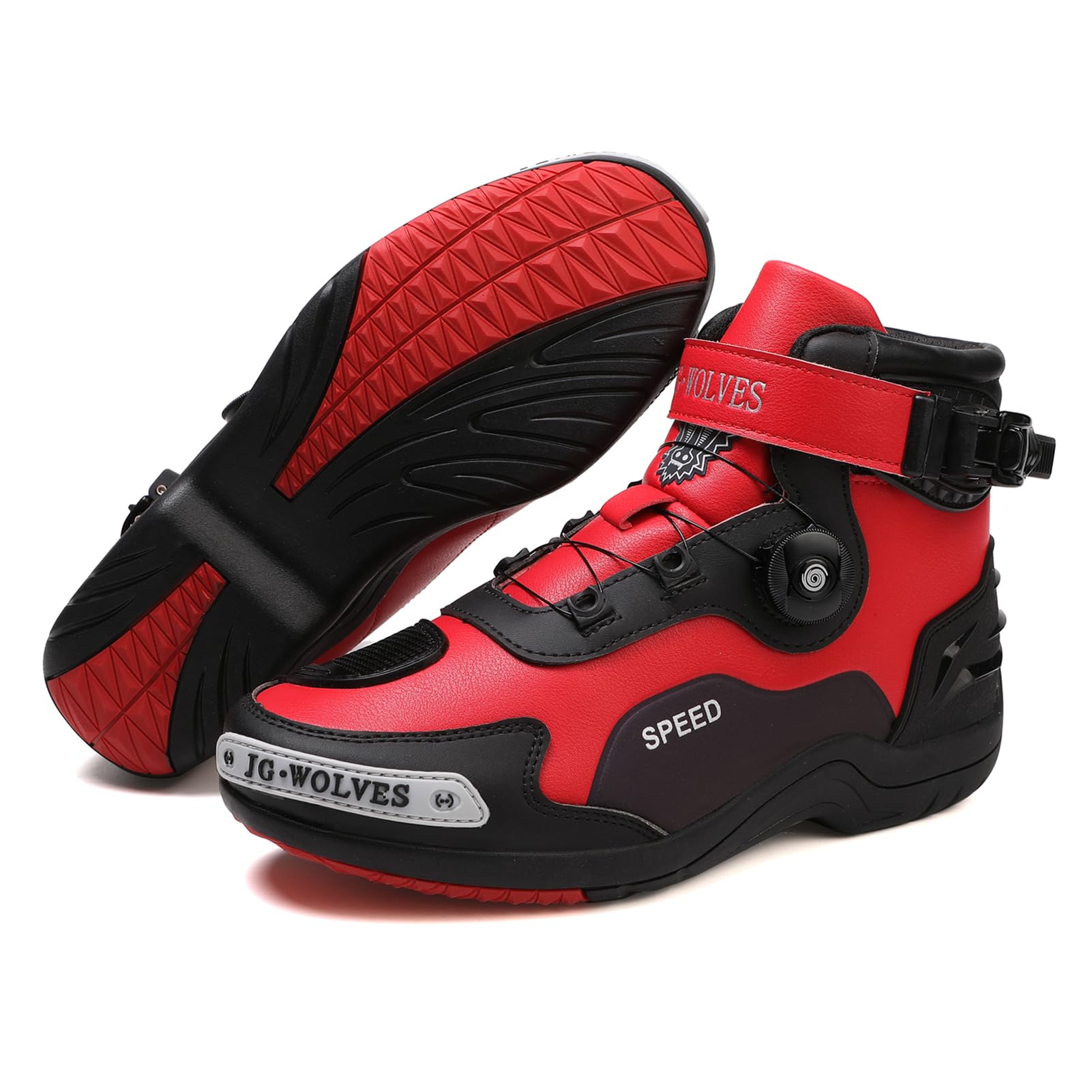 Vented Botas Moto Hombre Cuero Zapatillas ATOP Verano Calzado Motorista