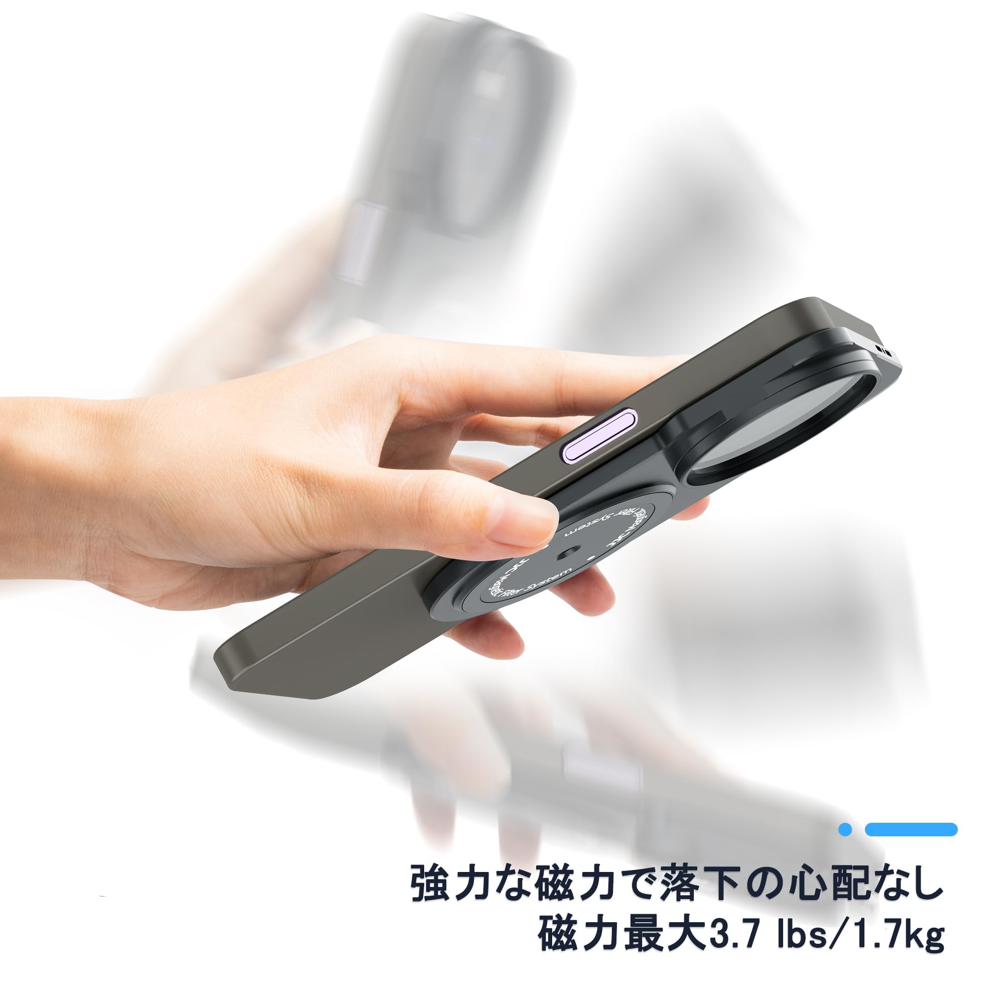 Amazon.co.jp: JJC 磁気 Magsafe対応 レンズフィルター アダプター + 