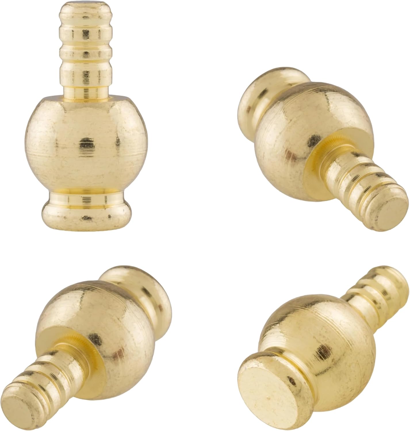 Small Solid Brass Jewelry Box Feet | Set of 4 | Decorative Jewelry Box Legs | Jewelry Box Hardware for Crafts - Decorative Trays, Handmade Jewelry Boxes | BX3-B