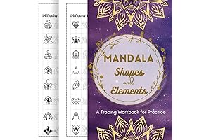 Mandala Shapes and Elements: Tracing Workbook for Patterns Drawing