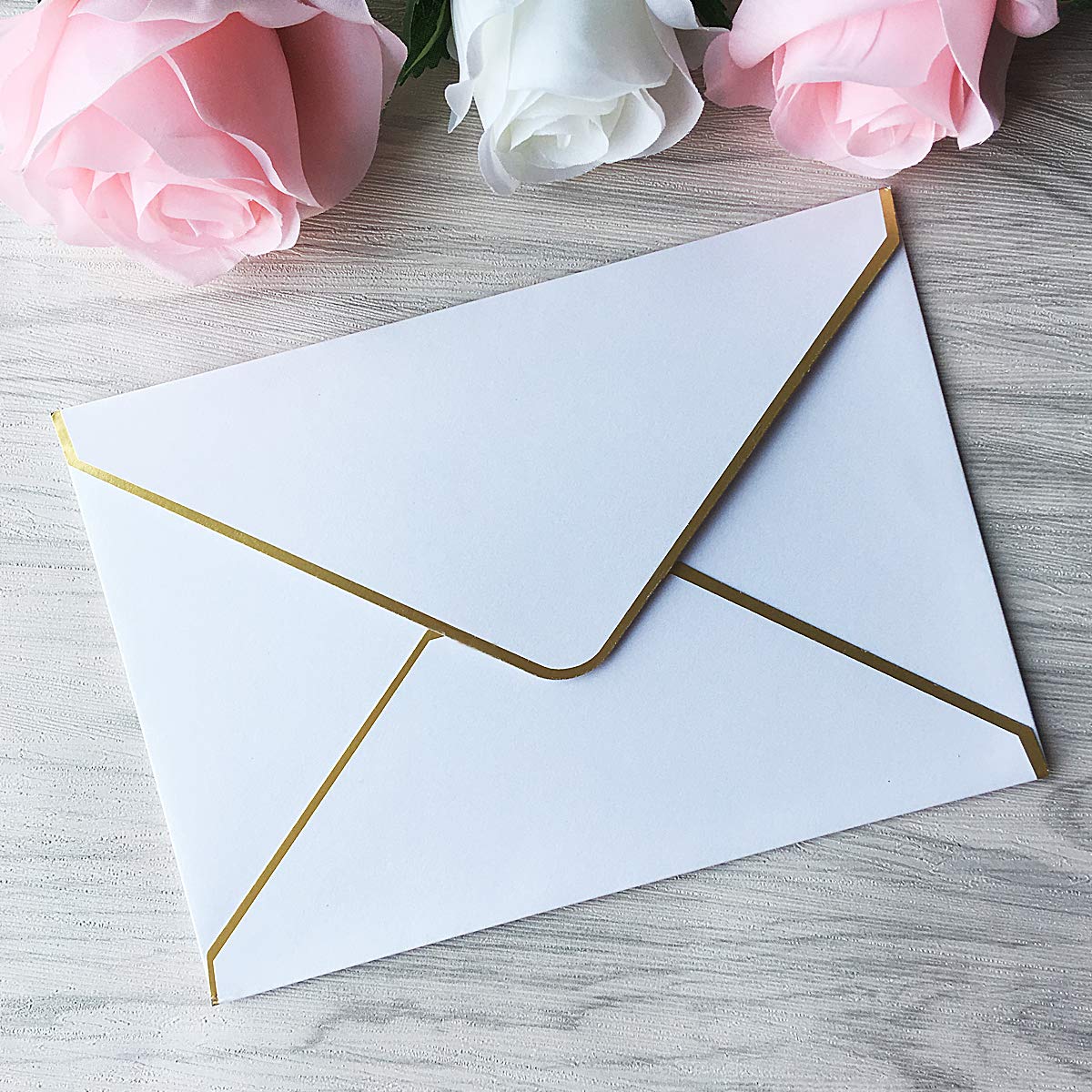 Set 5 Biglietti Auguri Oro Dorato Con Buste - Felice Anno Nuovo Champagne - Fatto In Francia 13,5x8,5 Cm - 2