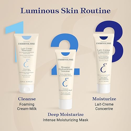 Miniatura 5 de Embryolisse Mascarilla hidratante intensa | Tratamiento ultrahidratante con ácido hialurónico | Cuidado diario de la piel que calma, rellena y