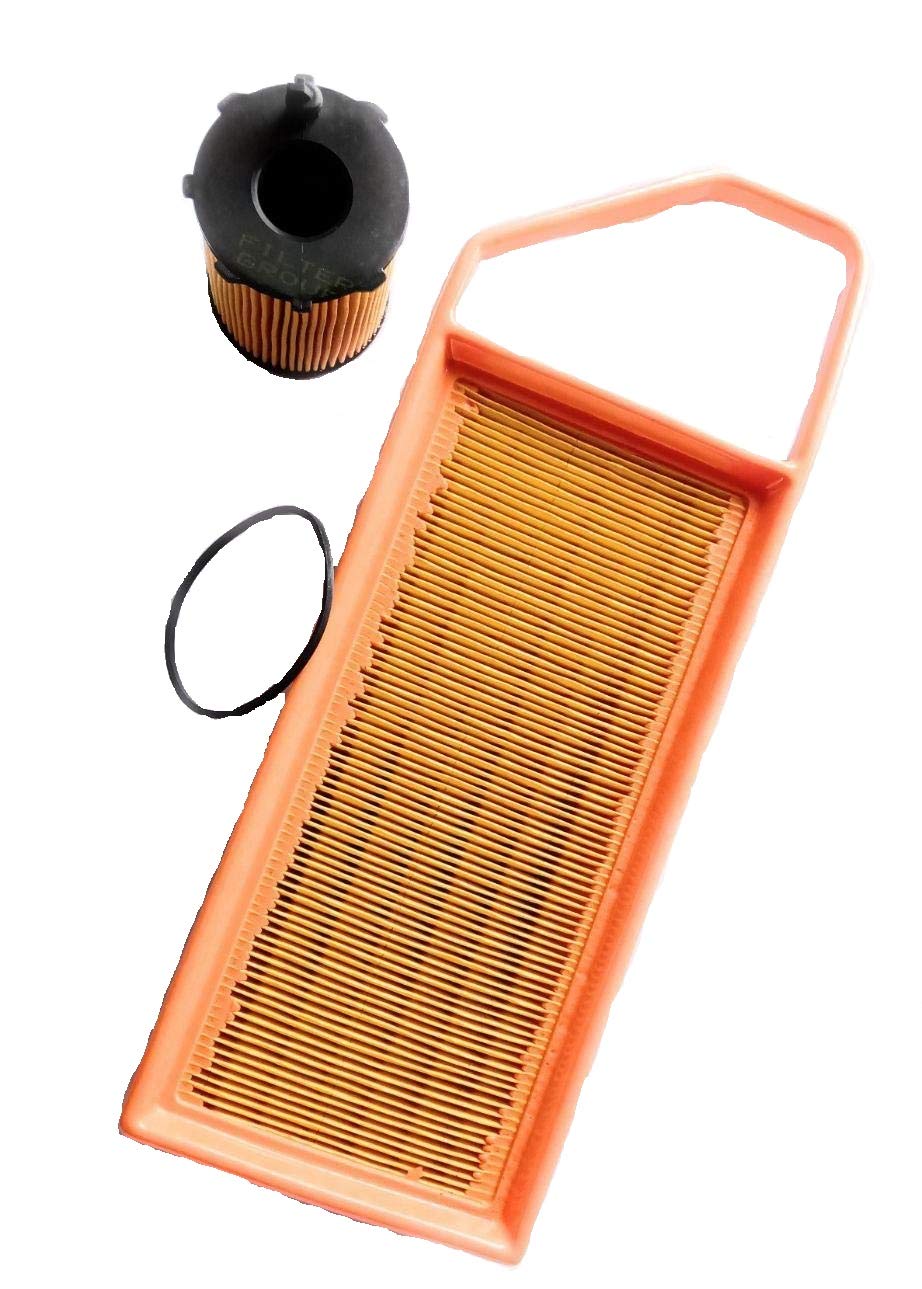 Car engine air filter and oil filter set compatible with fiego/fiesta diesel