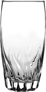 Anchor Hocking Central Park 16oz Drinking Glasses Set of 4 - Dishwasher Safe, Made in USA, Durable Tumblers for Everyday Use