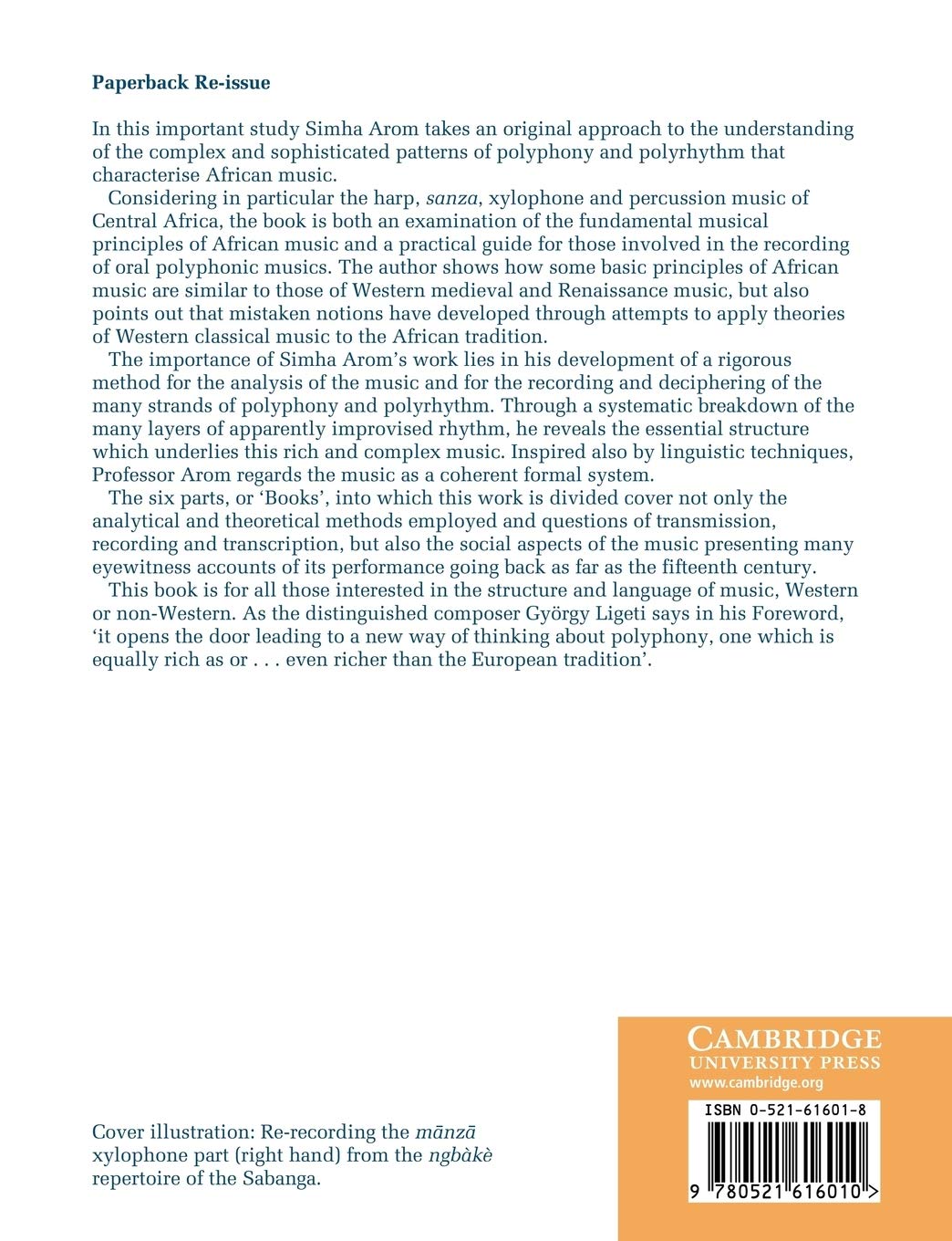 African Polyphony and Polyrhythm: Musical Structure and Methodology