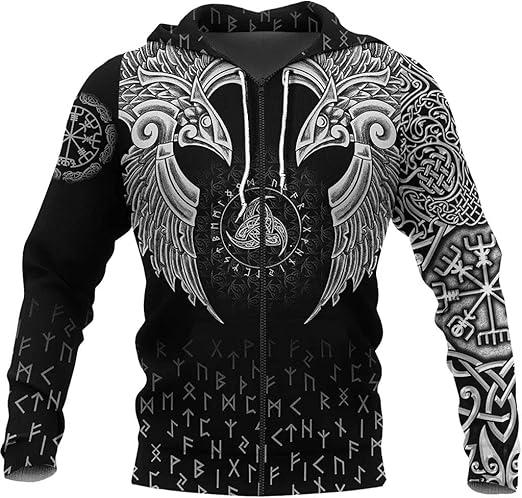 graphic black zip up moletom com capuz