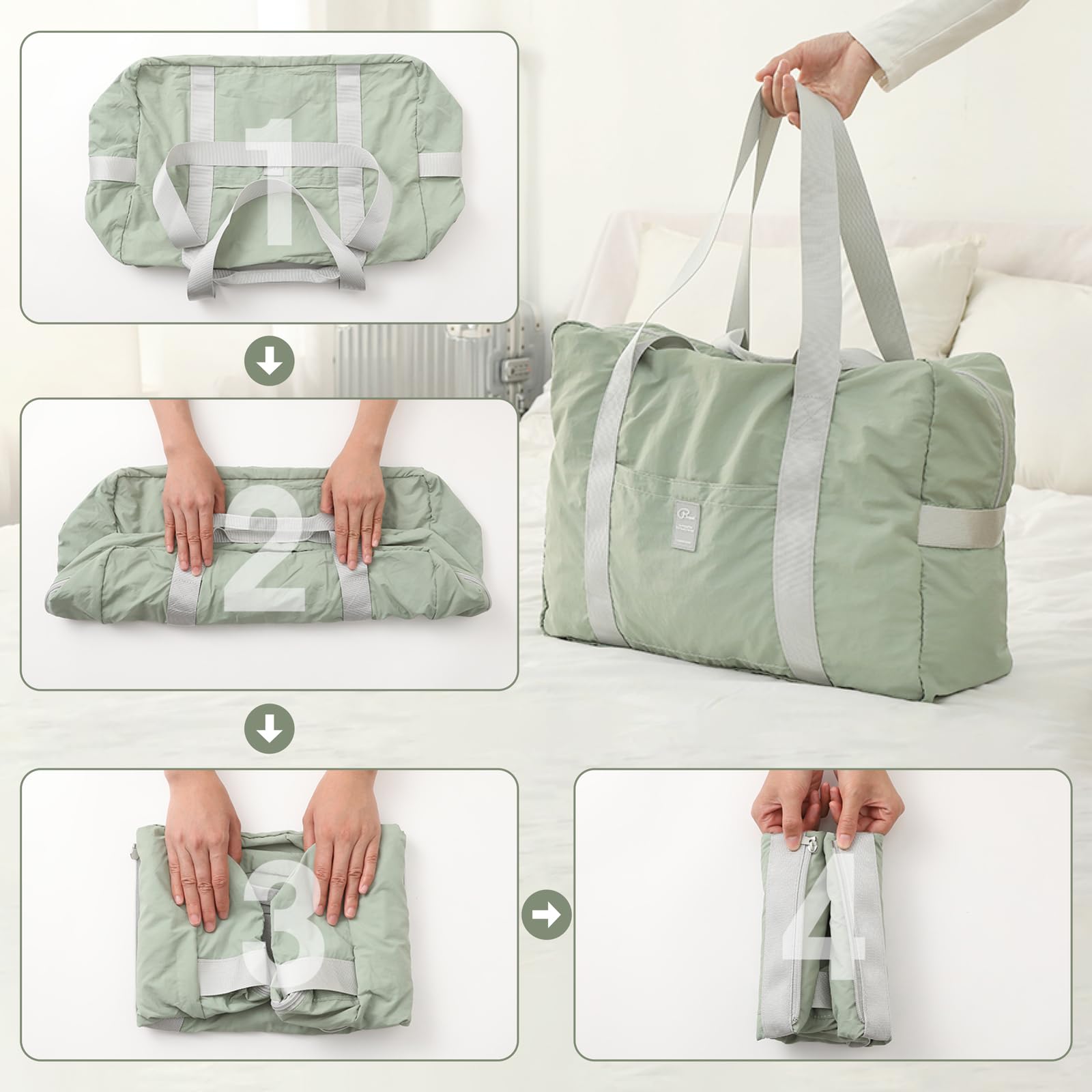 TRIWONDER Sac de Voyage Pliable Sac de Sport Léger pour Homme Femme Avion Cabine Vacance Gym