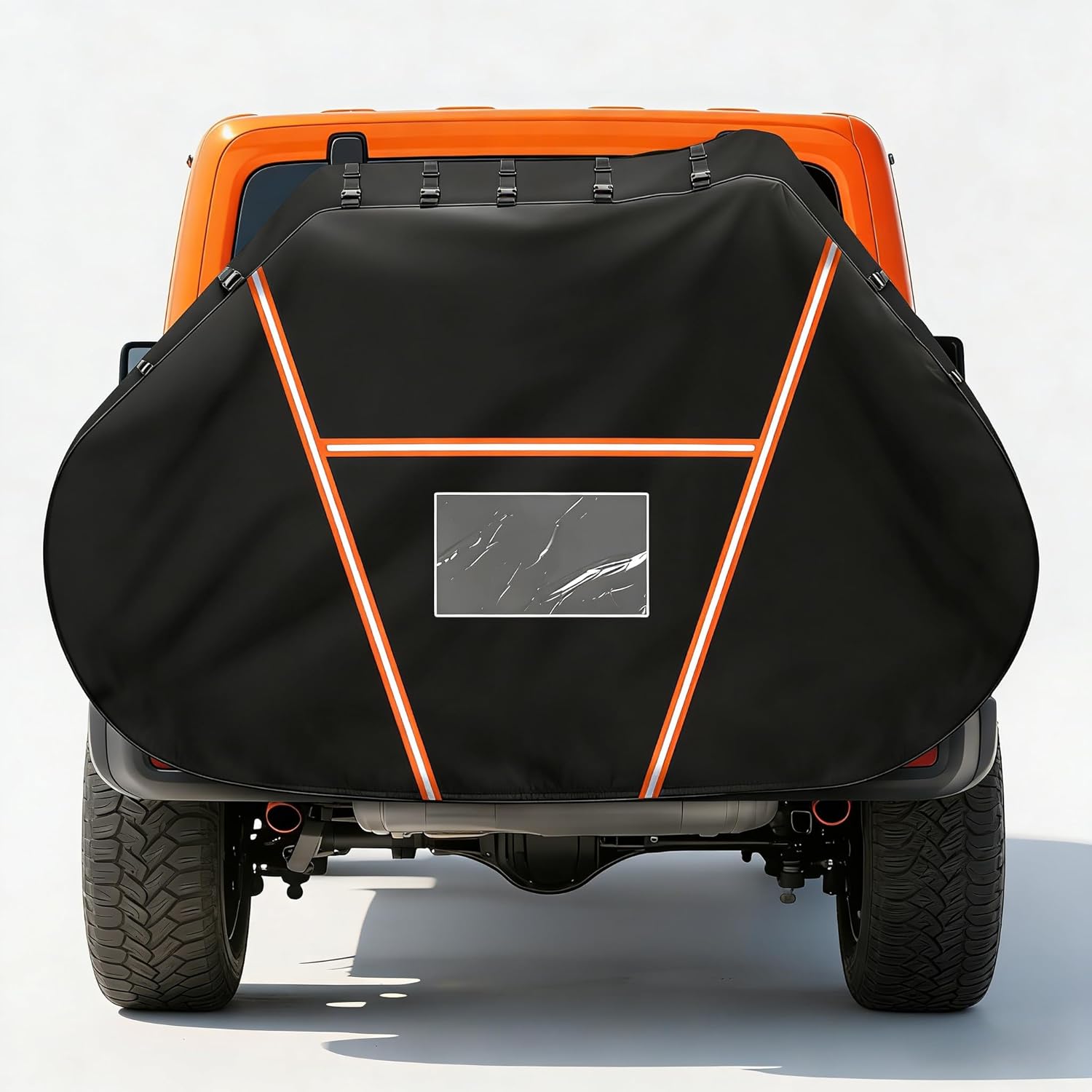 Bike Cover for Transport 2 Bikes,Waterproof Bike Covers for 2 Bikes on Rear Bike Rack,600D Bicycle Cover Outdoor Storage