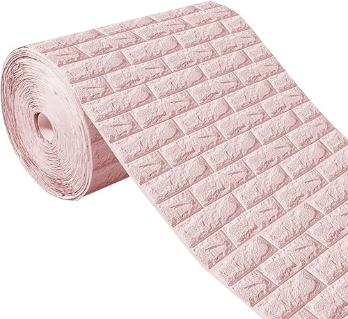 LKXHarleya Calcomanías de pared de ladrillo 3D de 47.2 x 23.6 pulgadas, paneles de espuma autoadhesivos, papel tapiz de ladrillo para sala de estar,