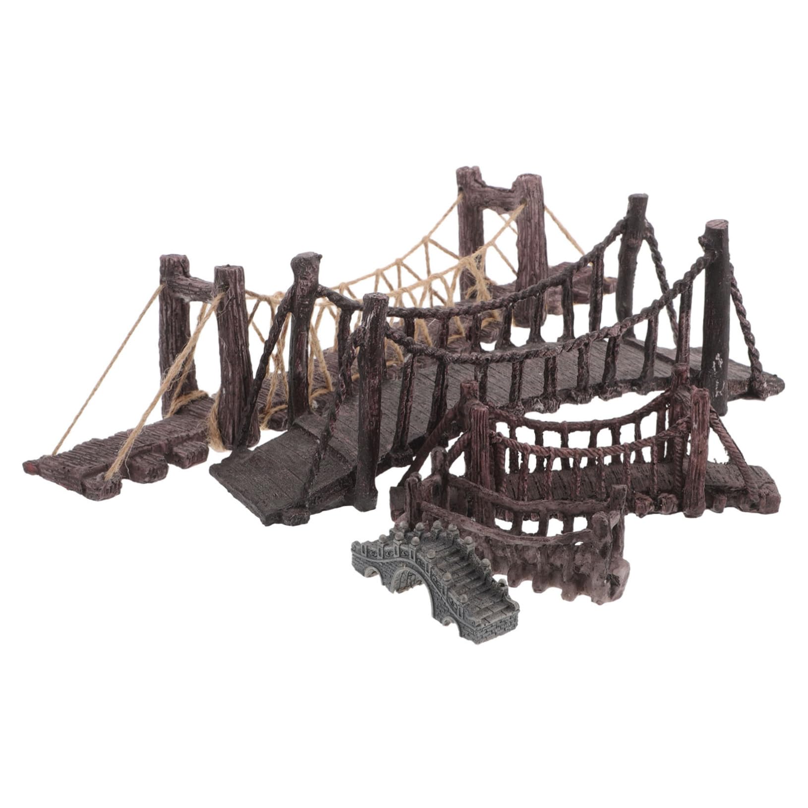 5 Piezas Puente de Resina para Acuarios Miniaturas de Micro Paisaje Resistentes al Agua Ornamentos Decorativos para Peceras y Jardines Zen Accesorios Versátiles para DIY
