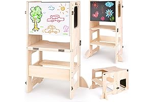 4-in-1 Foldable Learning Tower for Toddlers