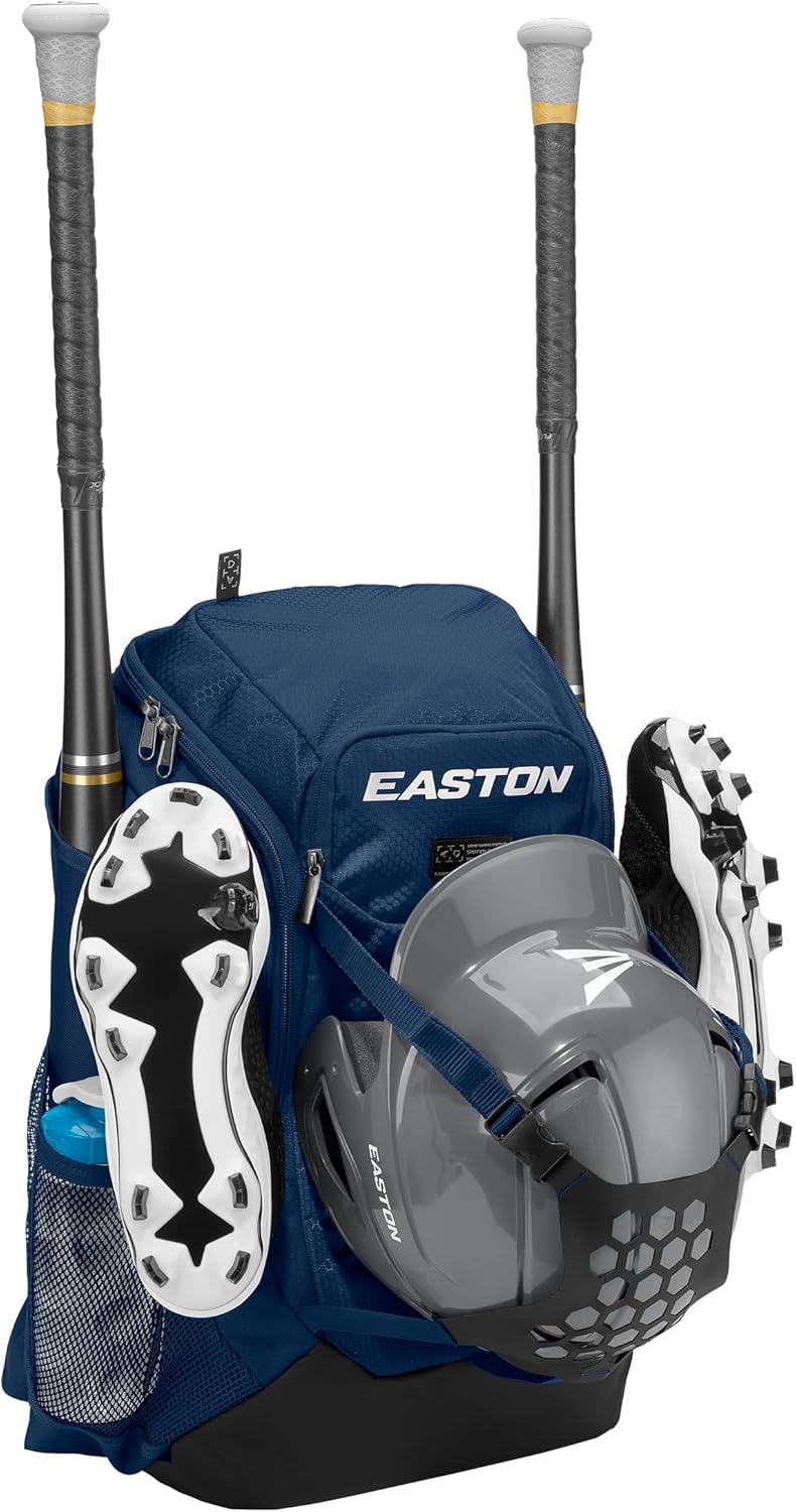 Easton Walk-off NX Backpack Equipment Bag | Adult | Baseball & Fastpitch Softball | Team Logo Panel | Multiple Colors