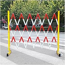 Barricada Móvil Expandible - Valla De Tráfico Retráctil - Barrera De Seguridad Móvil, Fácil De Mover, para Garajes, Escuelas, Centros Comerciales (Color: Rojo Blanco, Tamaño: 1x3.5