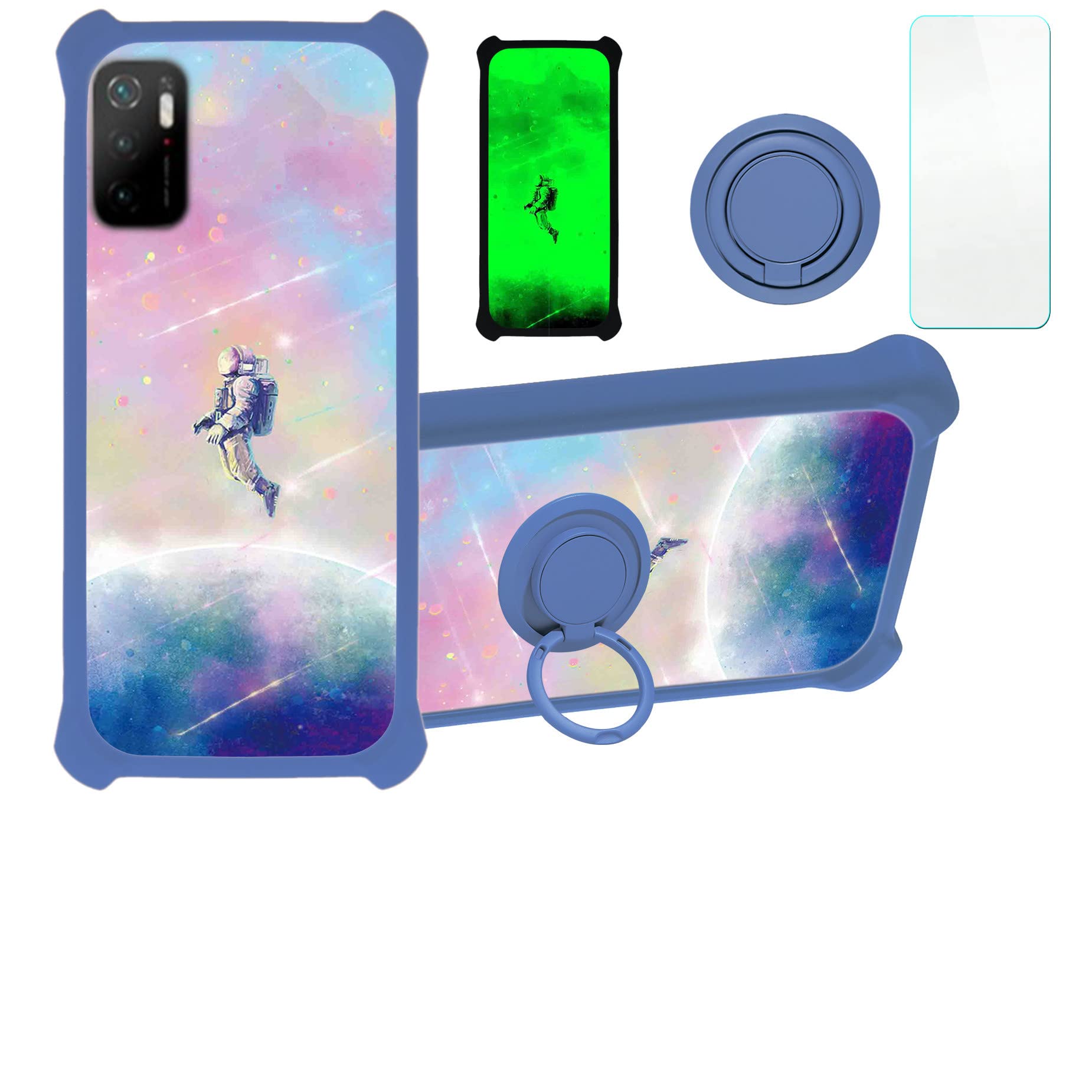 Custodia Con Specchio E Supporto Per Xiaomi Poco M3 Pro 5G – Argento – Pelle PU E Plastica Rigida