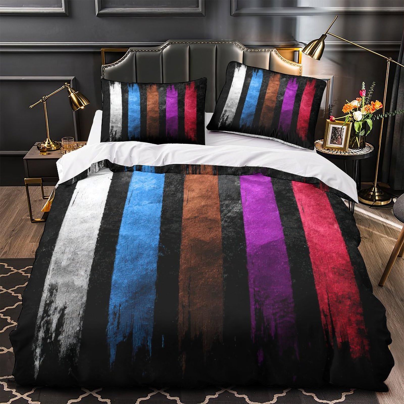 Ensemble de literie microfibre 3 pièces entretien facile 135x200