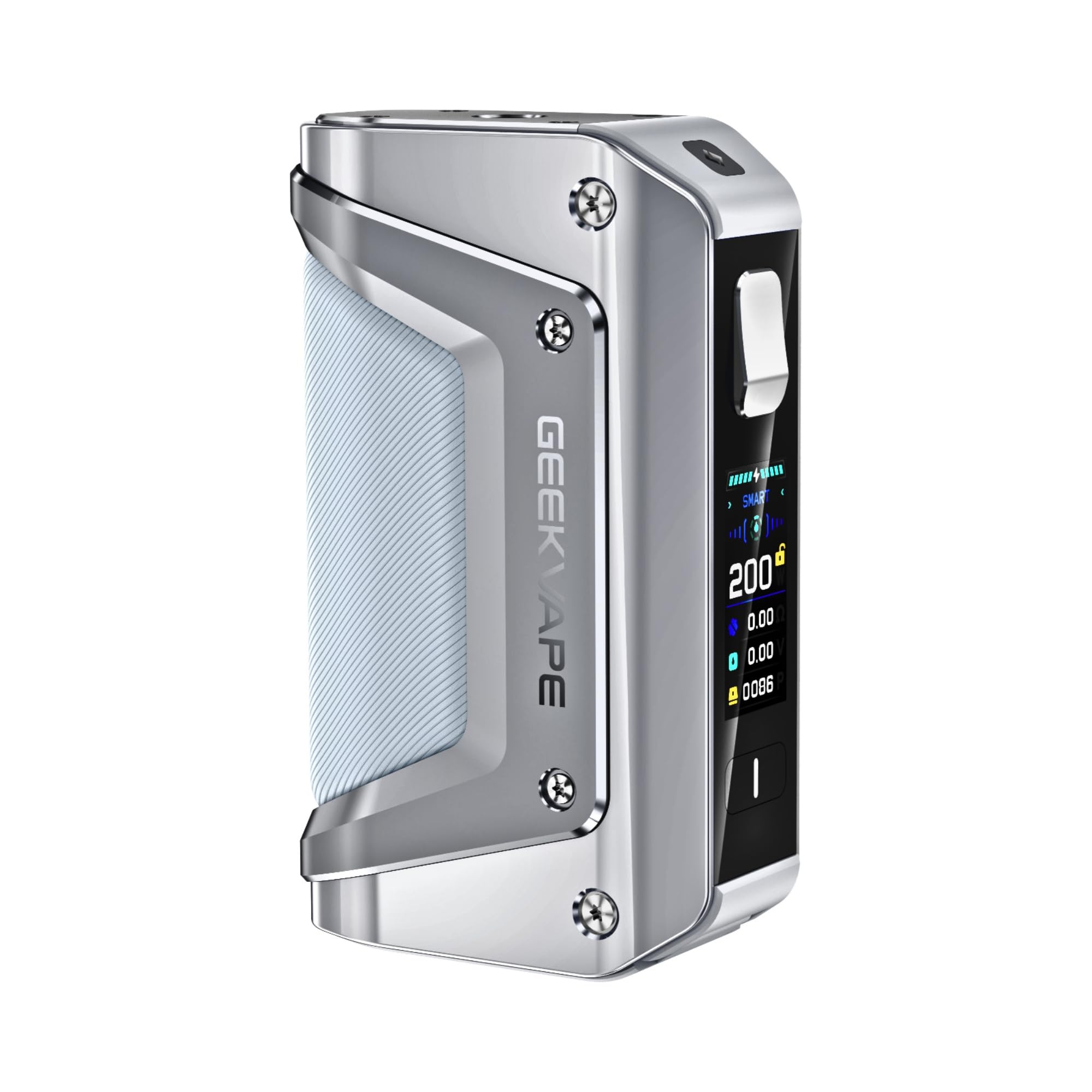 Geekvape Aegis Legend 3 Vape Mod - 5–200W, DTL Vaping, Multiple Modes, IP68 Rating, Waterproof, Dustproof & Shockproof [Requires 2 x 18650 Battery - Sold Separately] No Nicotine [Silver]