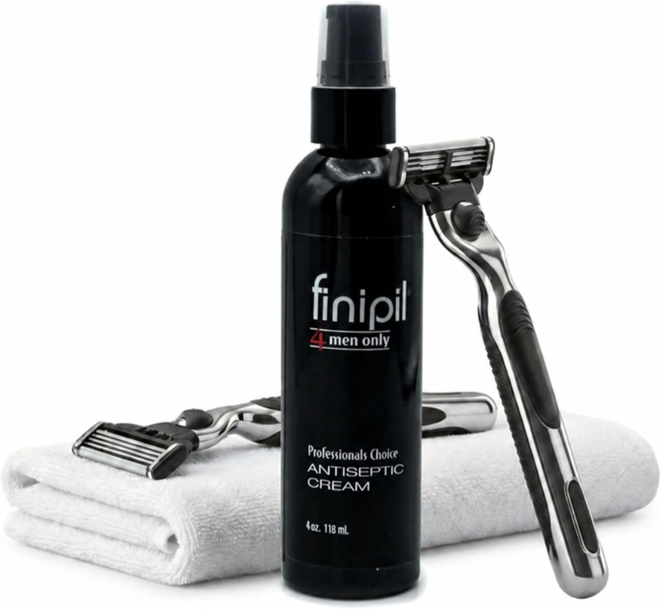 finipil Cream for Ingrown Hair for Mens After Shave 4 Fl oz, clear