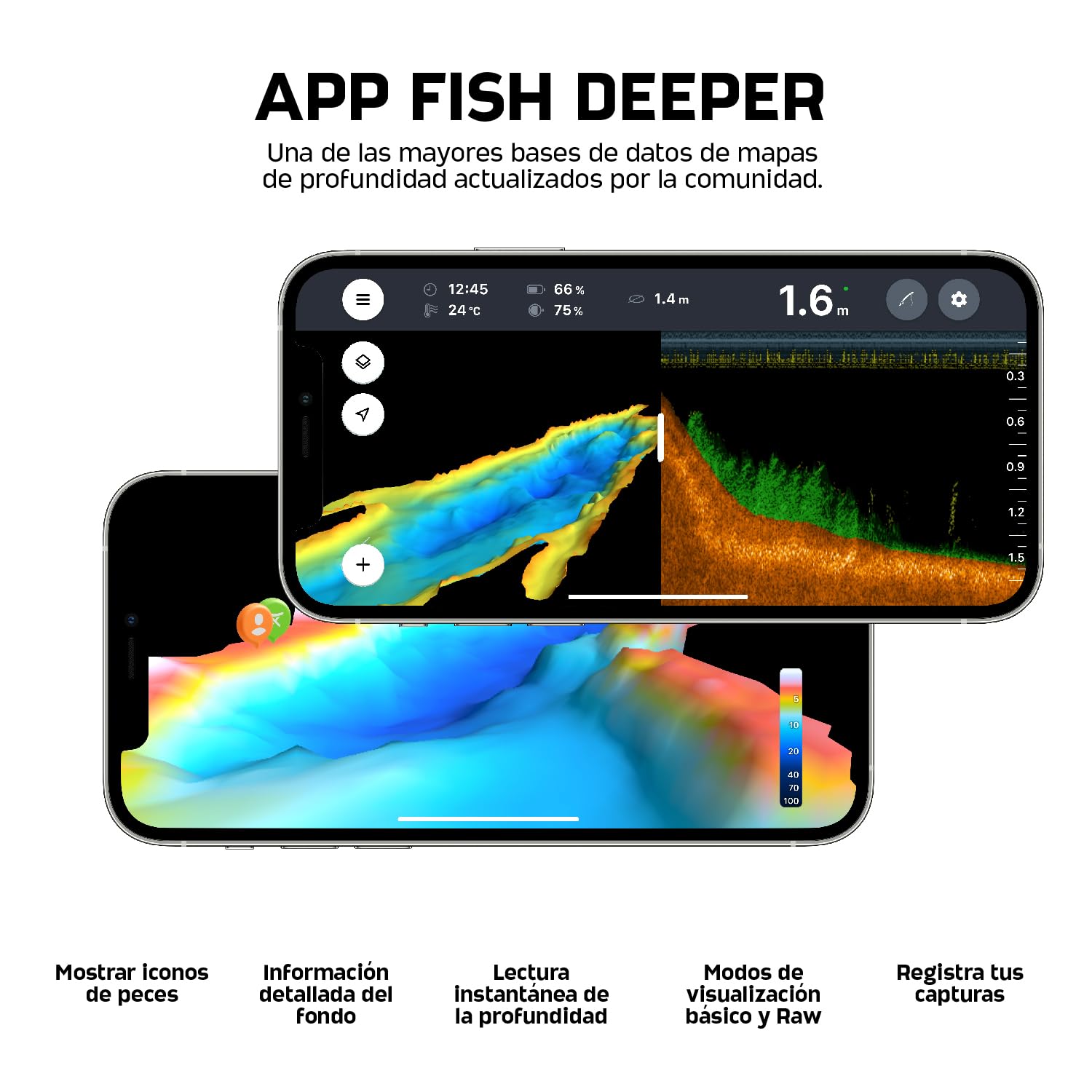Deeper Smart Sonar Chirp+ 3 Fishfinder (ITGAM1951)
