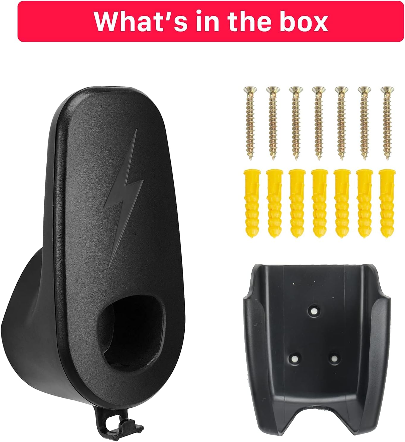 Carwiner Charging Cable Organizer Wall Mount Connector for Tesla Model 3/X/Y/S Charger Cable Holder Adapter