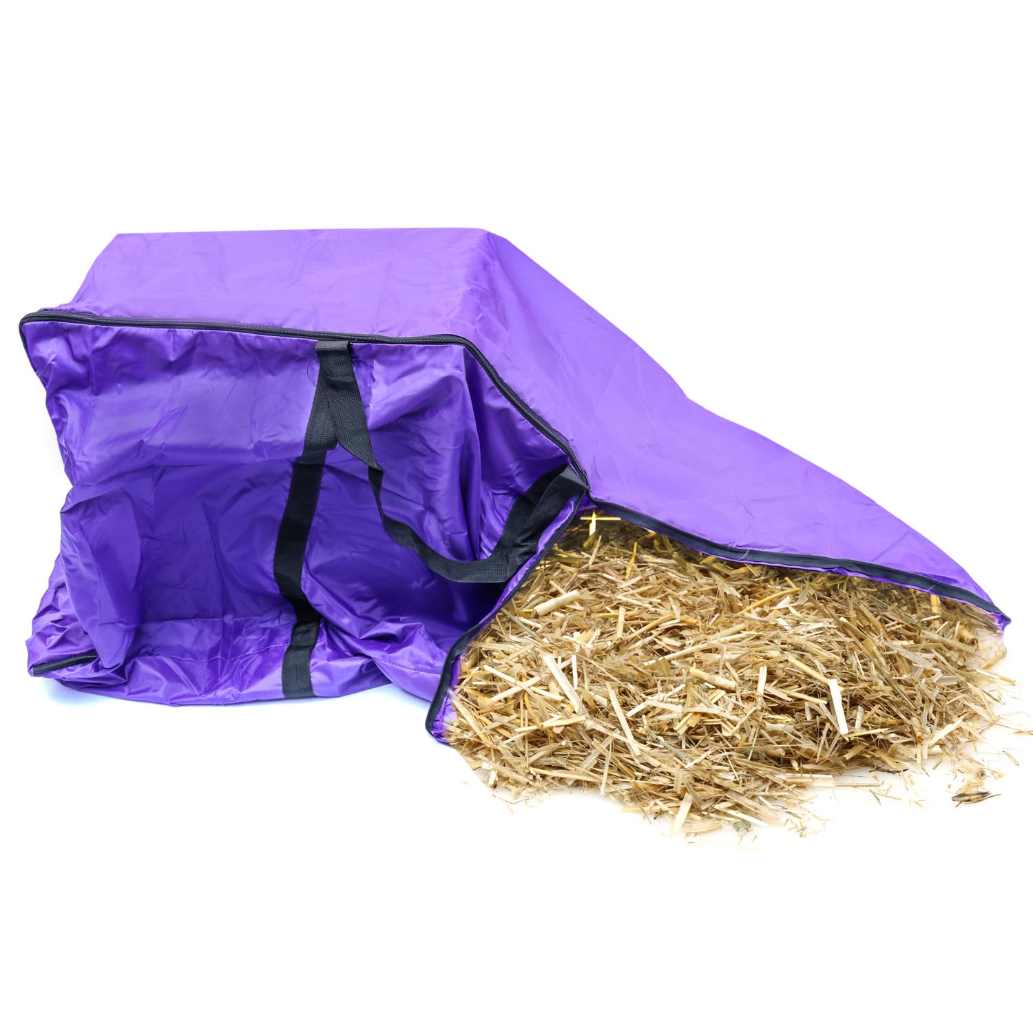 QWORK Hay Bale Storage Bag, 4 Pack 420D Horse and Livestock Hay Bale Bag, Large Tote Collapsible Bag - image 5