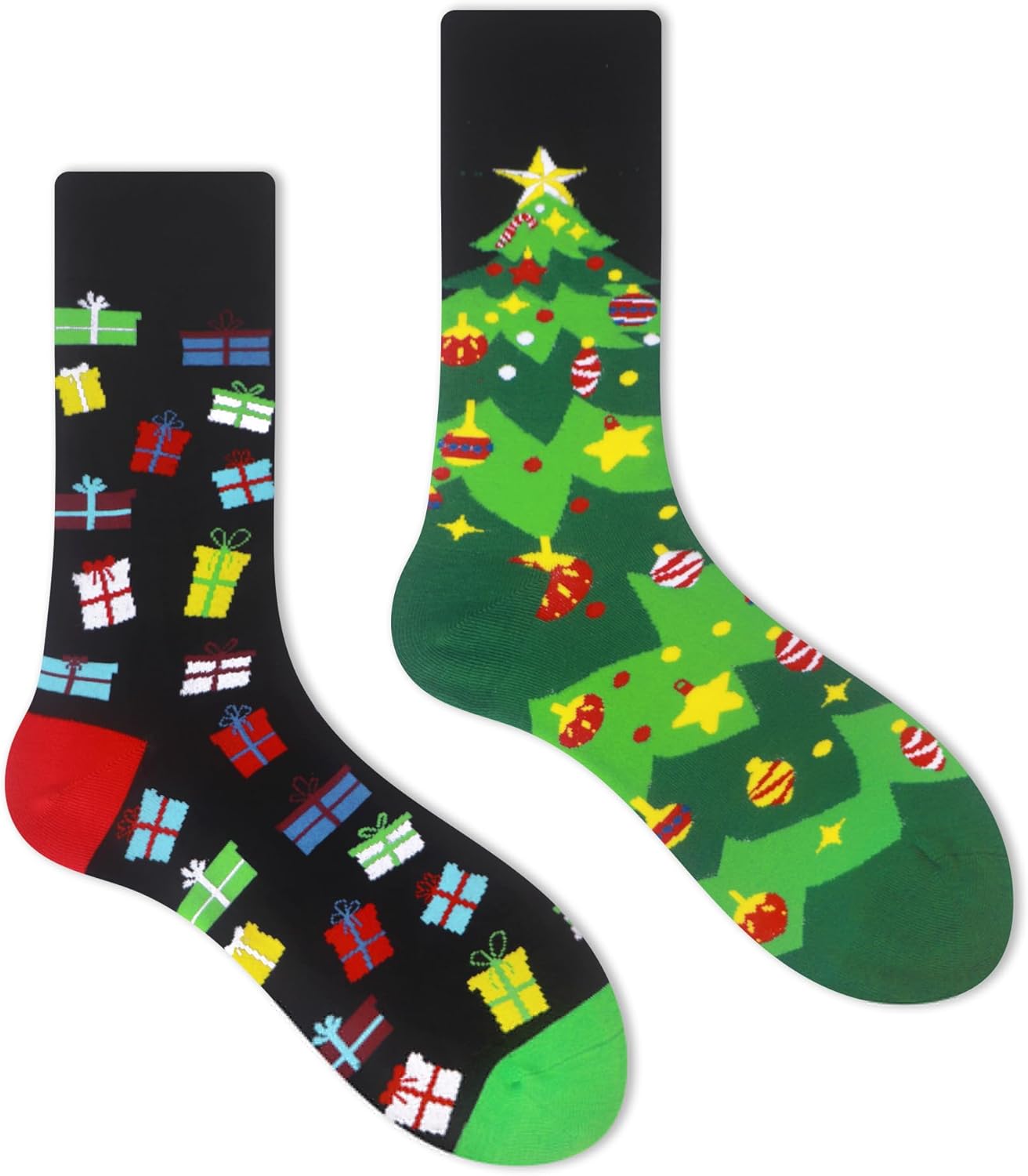 WeciBor Men's Dress Funny Crazy Colorful Novelty Combed Cotton Crew Socks 12 Pack - Size 7-10/10-13/13-15 - Image 3