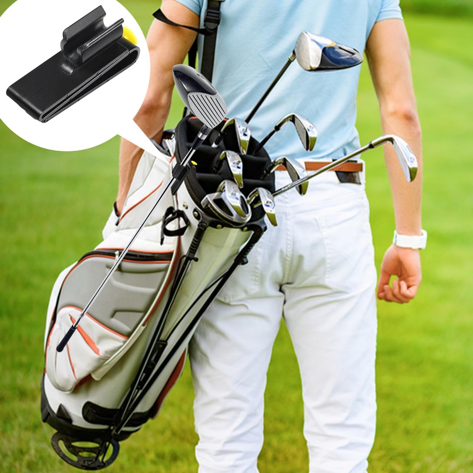 Clip pour sac de golf sur support putter - Golf Putter Clip | Support de putters multifonctionnel avec marqueur de balle - supports léger pour poignée de parapluie, perche à selfie, canne et