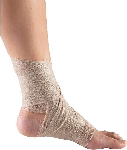 Miniatura 10 de CHAMPION Vendaje elástico autoadherente ajustable, beige, universal, 4 pulgadas de ancho