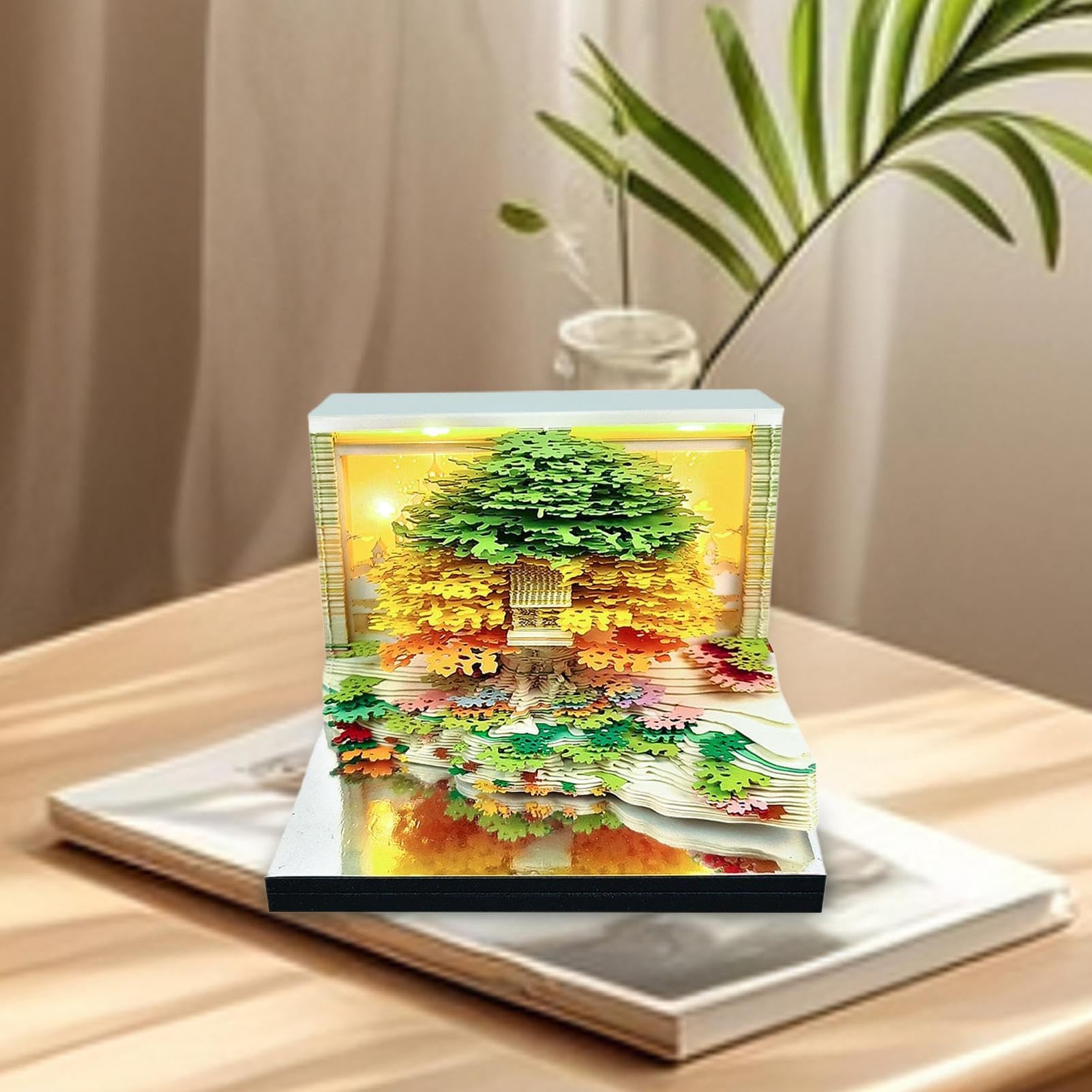 Uhrwerk Kalender 2026 Skulptur Kalender 2026 | Abreißblock Mit Blumen Design Dekoratives Notizbuch Für Lehrer Zuhause Büro Weihnachten