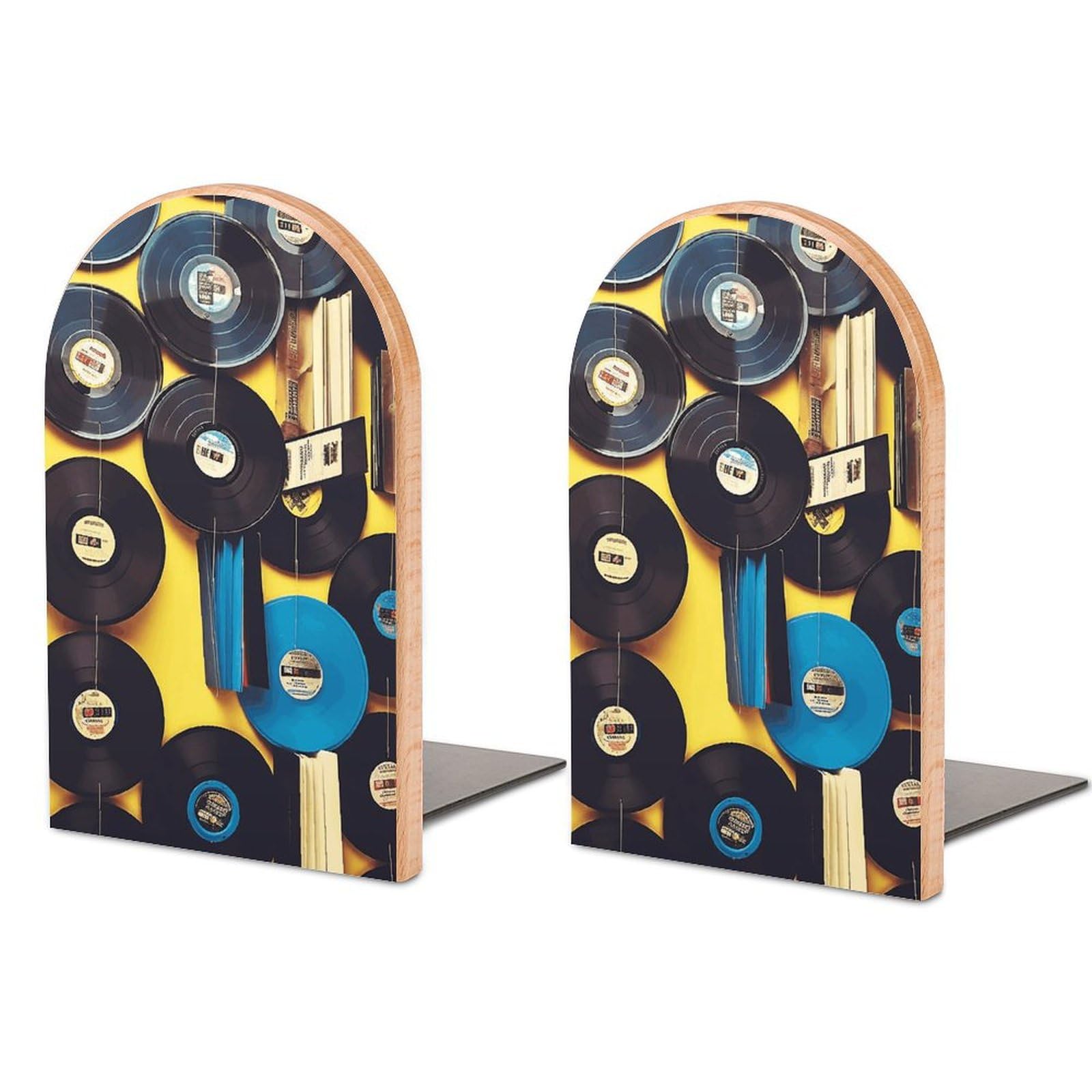 Serre-livres en bois haut de gamme et robuste pour livres de collection