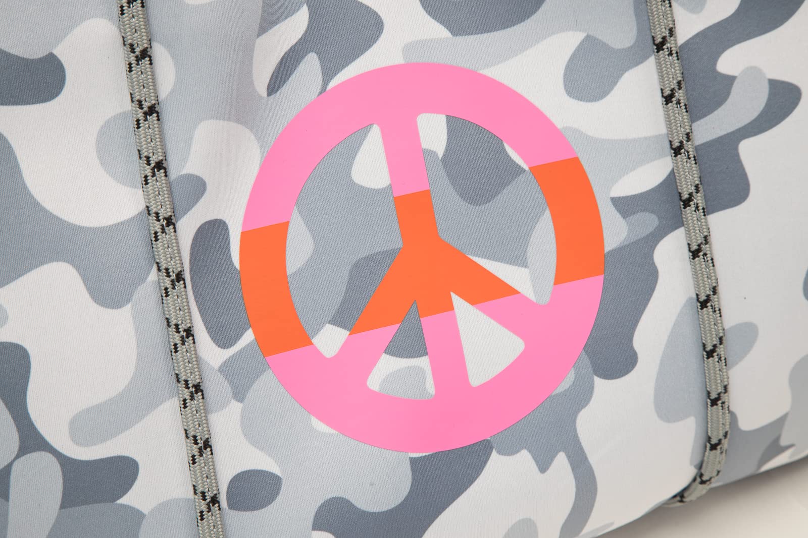 Mooilo - Borsa in neoprene mimetico da donna, per shopping, vacanze, viaggi, sport, ufficio, scuola, piscina, spiaggia, design made in Germany