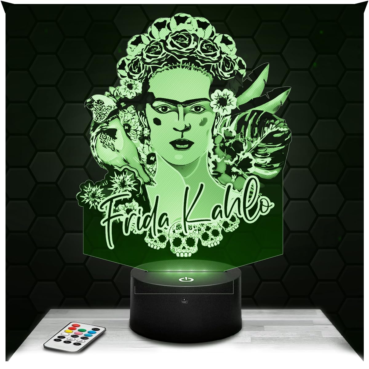 Lampephoto.fr - Frida Kahlo 3D Lamp Mexican Painter Artist Decoration, Gift idea for Men and Women, Frida Kahlo Object, Adult Night Light, Bedroom Decoration, Original Christmas, Gift Idea — image 1