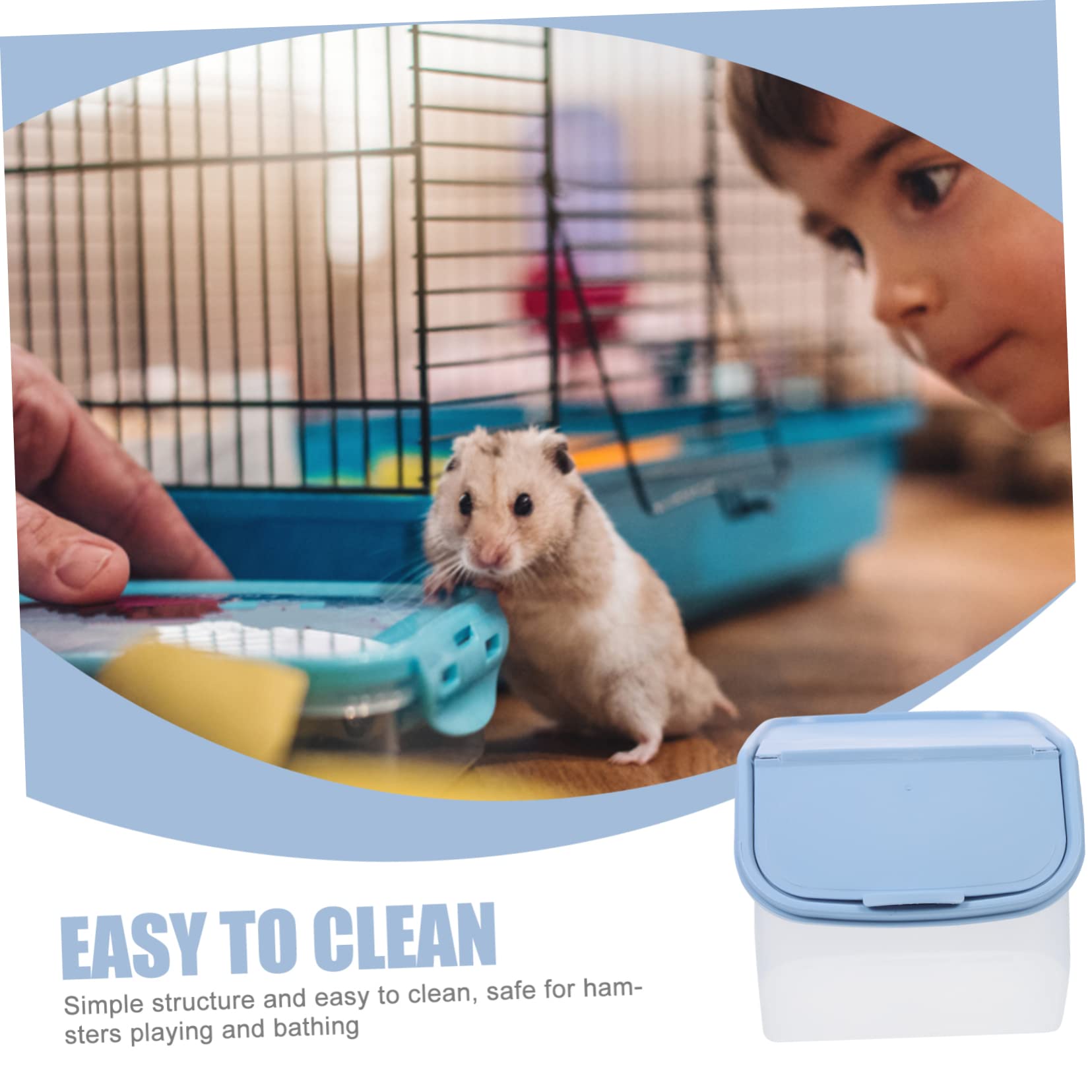 Hamsterbadezimmer Aus Pp-pe Sandbadebox Für Kleintiere Kompakt Und Leicht Zu Reinigen Für Hamster Und Chinchillas