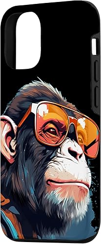 Miniatura 2 de iPhone 13 Bonita cara de mono con gafas de sol para divertidos amantes de los simios