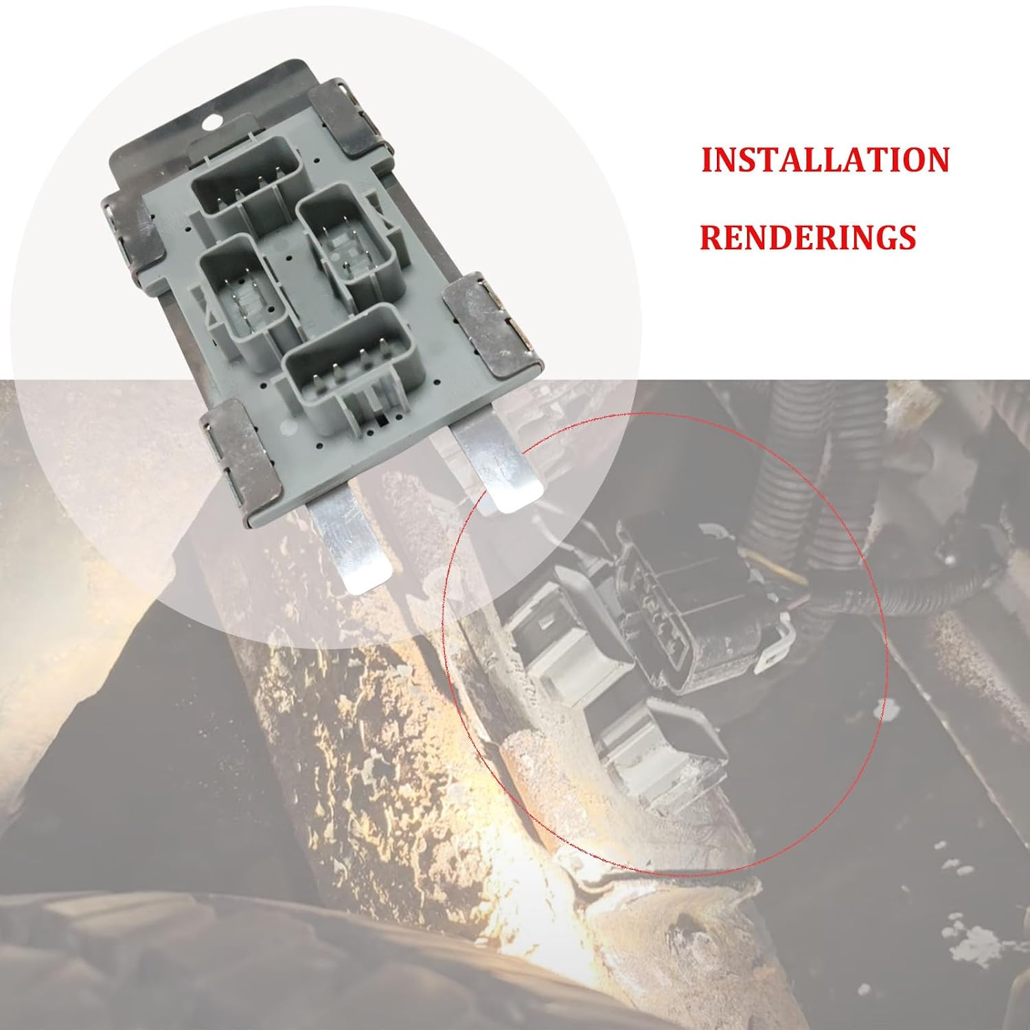 Tail Light Circuit Board&Replacement Bracket for Rear Lamp Wiring Harness Junction Block Compatiable with Chevy GMC 1500 2500 Silverado Suburban Sierra Yukon Replace#923-012 15031996