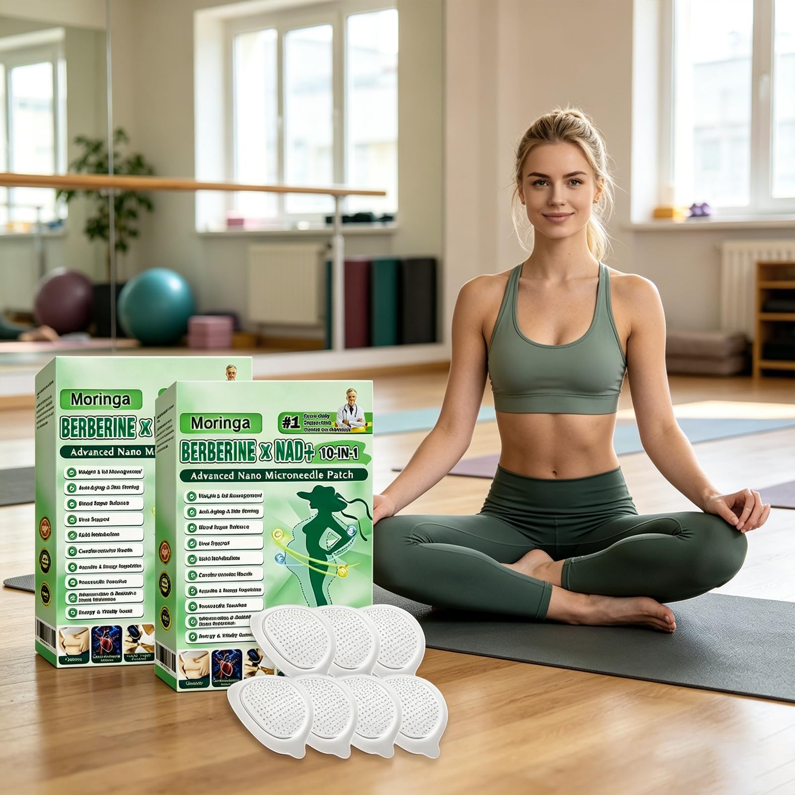 28 Pezzi 10-in-1 Cerotti Dimagranti Patch Moringa Berberina Cerotto Dimagrante Potente Cerotti Zero Pancia
